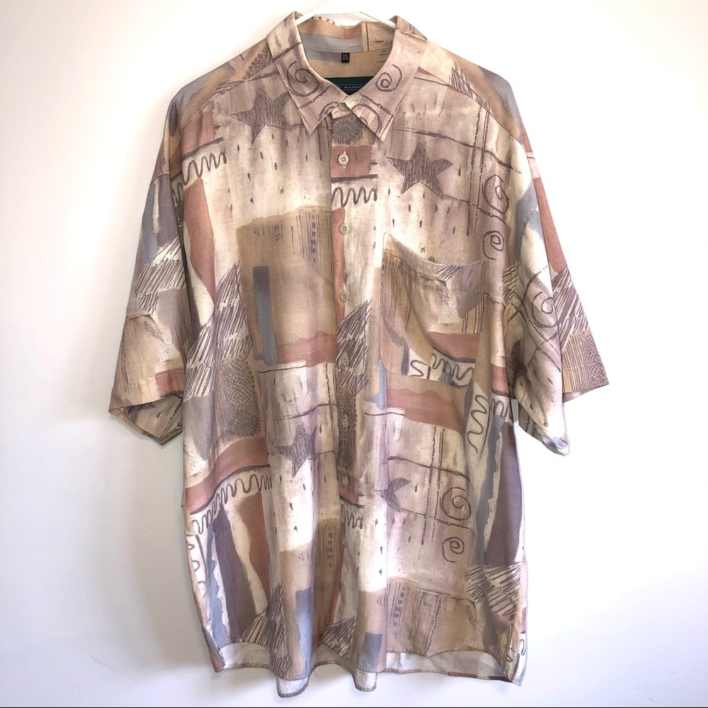 Vintage Club D’Amingo Rayon Camp Shirt Leisure EUC